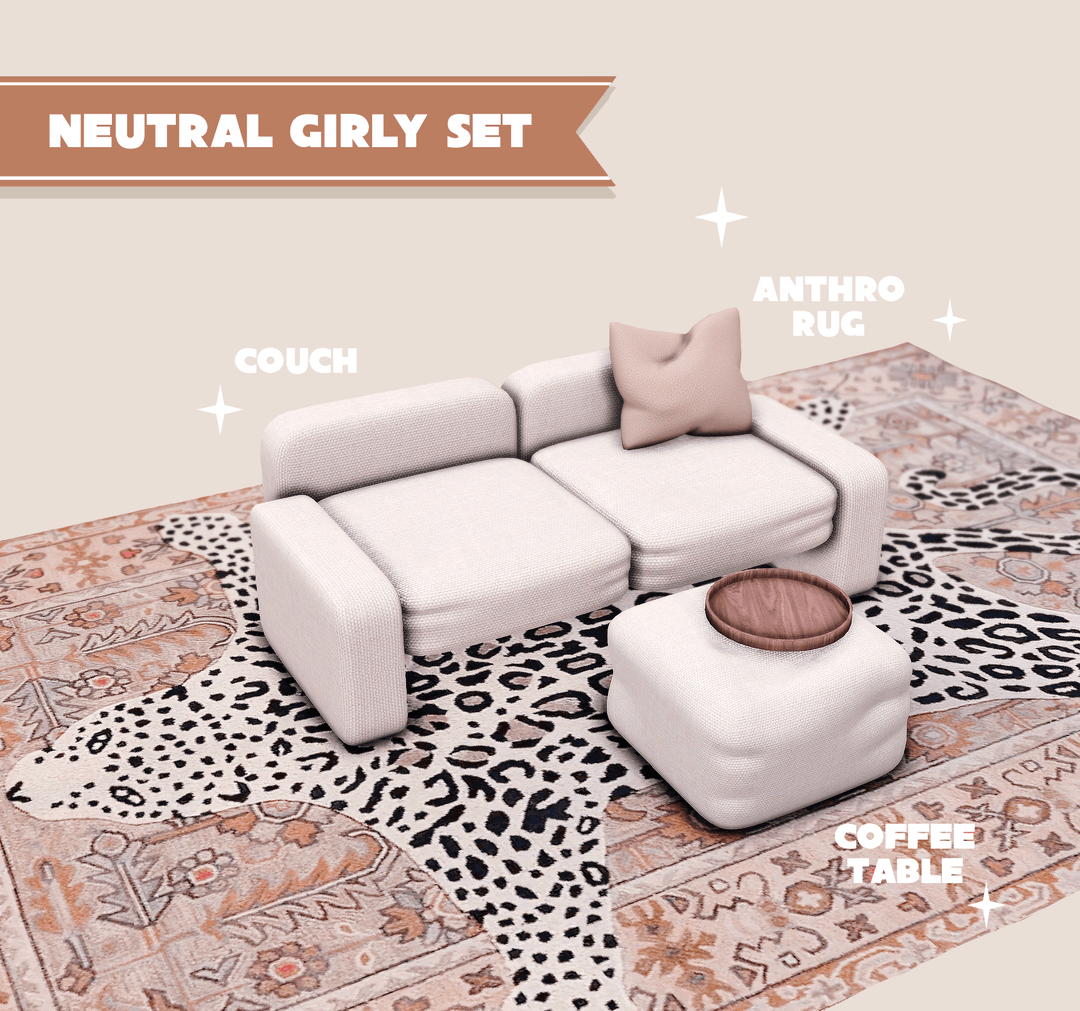 Мини-набор мебели Neutral Girly Set